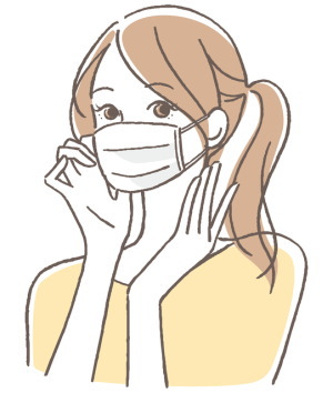 マスクの着用　すずひろクリニック